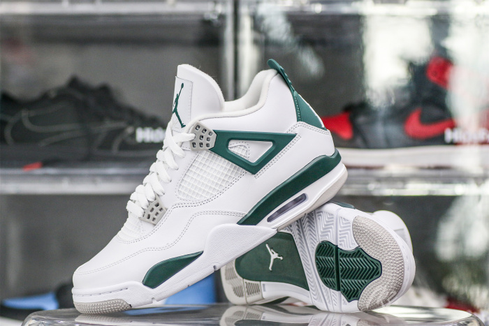 Air Jordan 4 White Oxidized Green Neutral Grey  2024