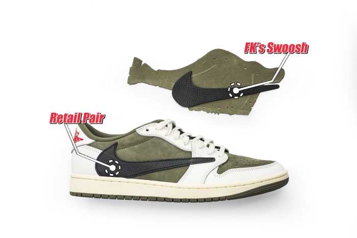 Travis Scott x Air Jordan 1 ' Medium Olive' (LN5 A1 Batch)