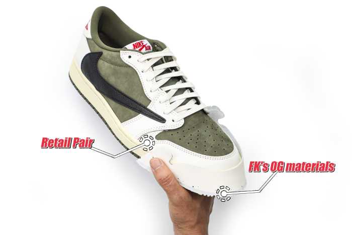 Travis Scott x Air Jordan 1 ' Medium Olive' (LN5 A1 Batch)