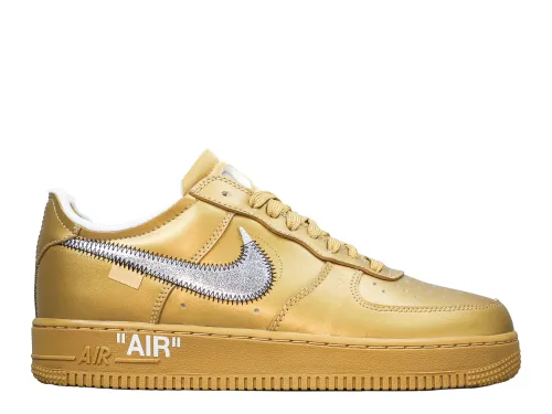 Nike Off-White Air Force 1 AF1 Gold Custom