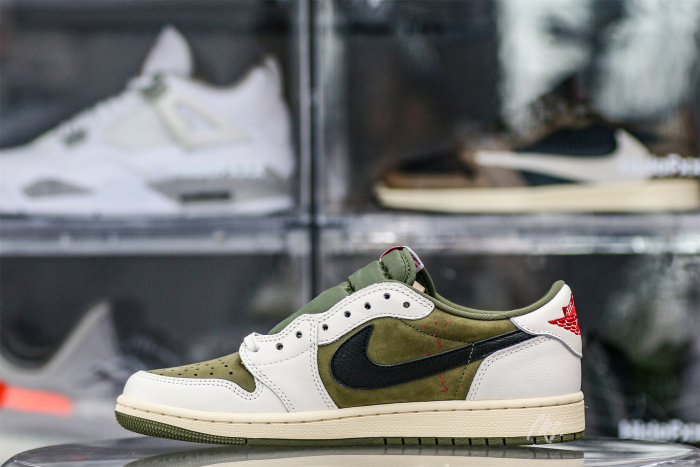 Travis Scott x Air Jordan 1 ' Medium Olive' (LN5 A1 Batch)