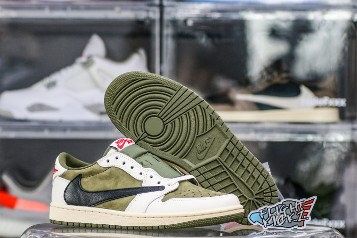 Travis Scott x Air Jordan 1 ' Medium Olive' (LN5 A1 Batch)