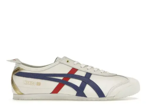 ASICS Mexico 66 White Blue Red Metallic Gold