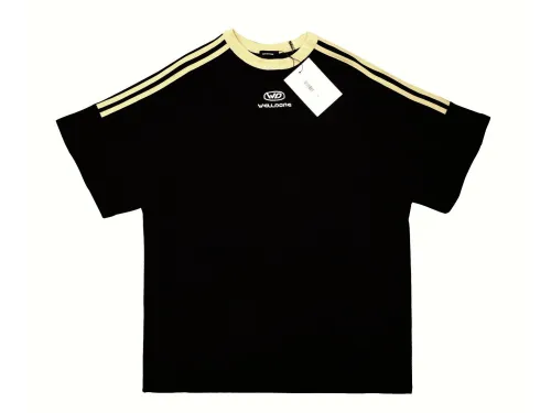 WE11D0NE Patchwork Embroidered LettersT-Shirt