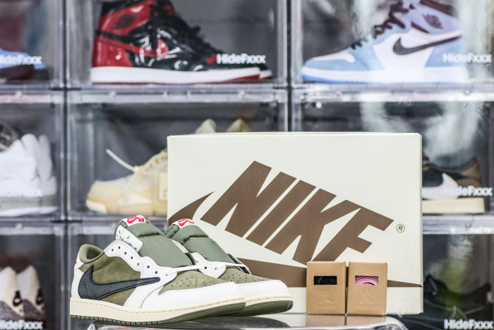 Travis Scott x Air Jordan 1 ' Medium Olive' (LN5 A1 Batch)