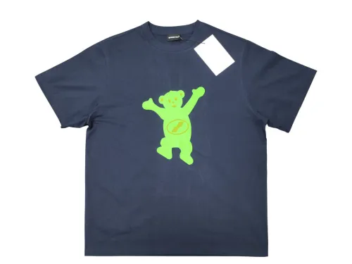 WE11D0NE Classic Flocked Teddy Bear T-Shirt