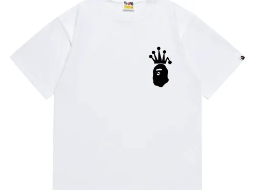 BAPE×Stuss! Black Color logo lettering Tee