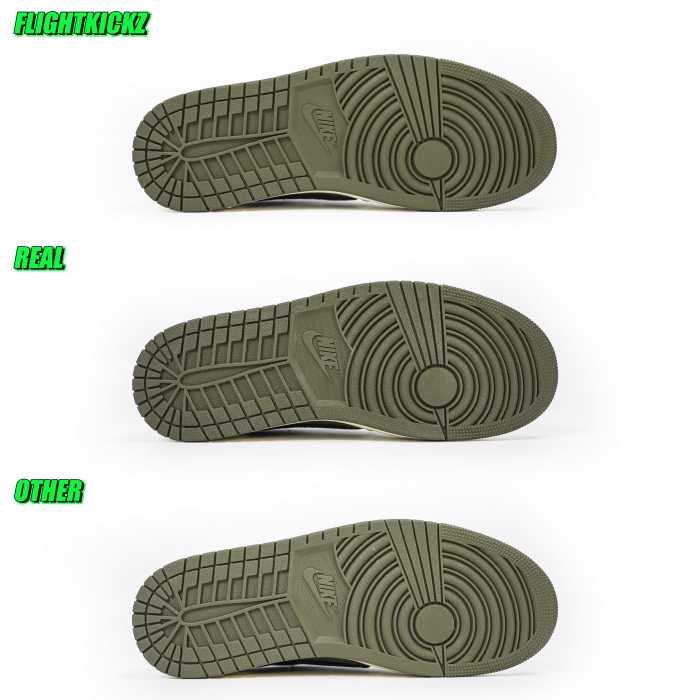 Travis Scott x Air Jordan 1 ' Medium Olive' (LN5 A1 Batch)