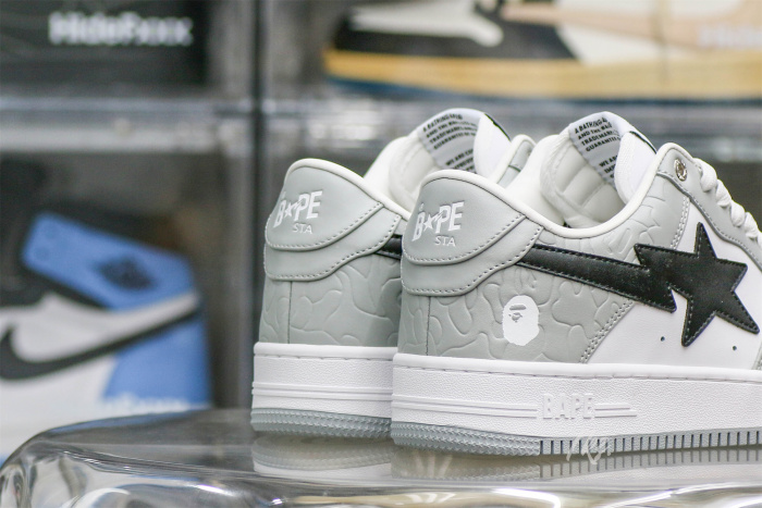 A Bathing Ape Bape Sta Low  Grey Black
