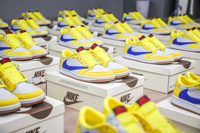 Travis Scott x Air Jordan 1 Retro Low OG SP “Elkins/Canary Yellow” (LN5 A1 batch)