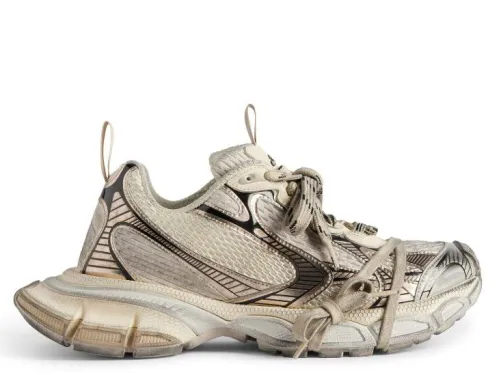 B@lenciag* 3XL Ski Sneaker Black Light Gold