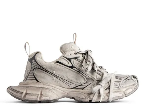 B@lenciag* 3XL Ski Sneaker Black Beige Canvas