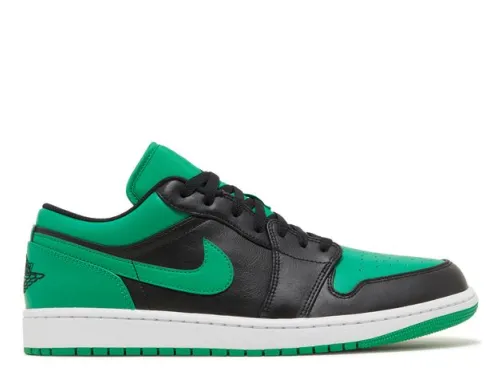 Jordan 1 Low Black Lucky Green