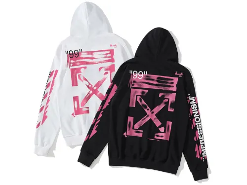 OFF-WHITE Number 99 Paired with Pink Arrow Hoodie