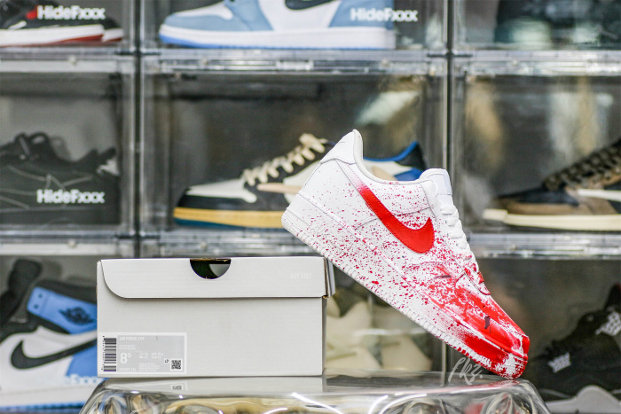 Air Force 1 Low Custom  Blood Splatter