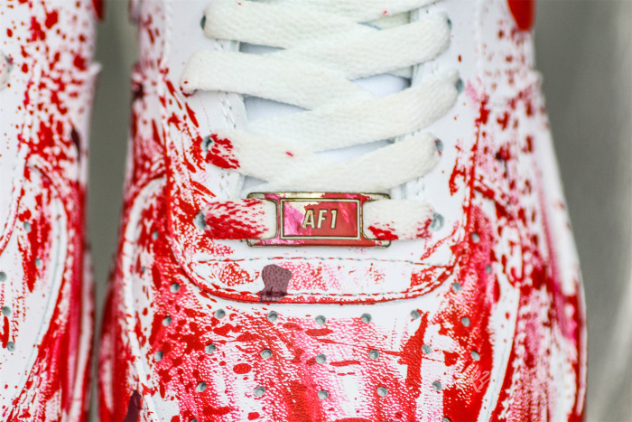 Air Force 1 Low Custom  Blood Splatter