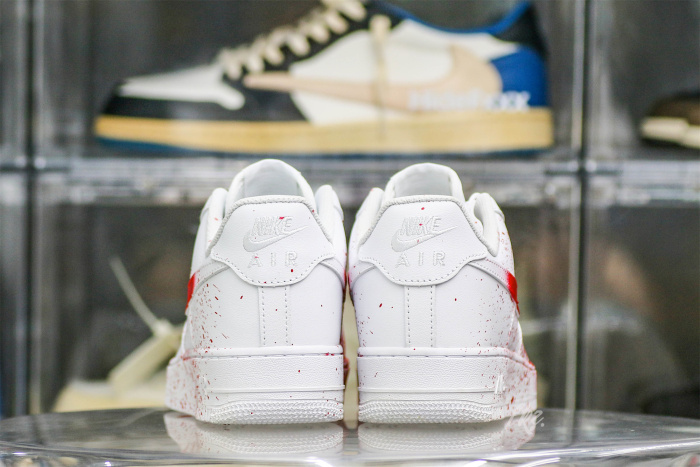 Air Force 1 Low Custom  Blood Splatter