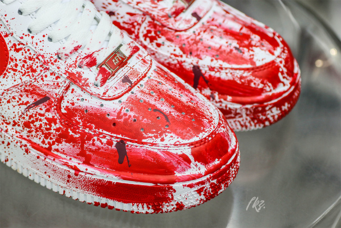 Air Force 1 Low Custom  Blood Splatter
