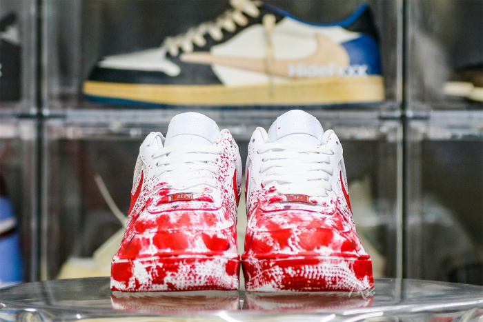 Air Force 1 Low Custom  Blood Splatter