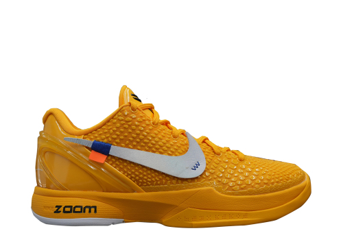Off White x Nike Zoom Kobe 6 Yellow Custom
