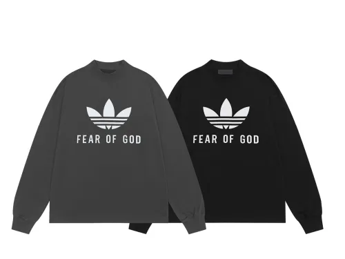 Fear of god x Adidas 1930 flocking print long-sleeved Tee