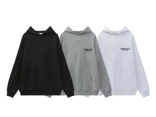 Fear of God Essentials Dark Oatmeal Hoodie