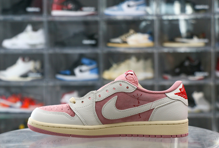 Travis Scott x Air Jordan 1 Low OG  Shy Pink  2025