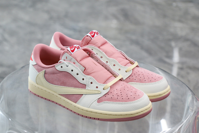 Travis Scott x Air Jordan 1 Low OG  Shy Pink  2025