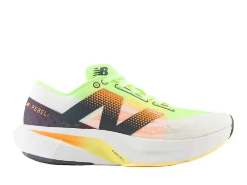 New Balance FuelCell Rebel v4 Bleached Lime Glo Hot Mango
