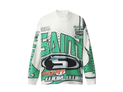 Saint Mich@el Tears 76 Full Print Long Sleeve