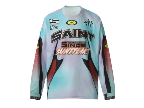 Saint Mich@el Tears Full Print Since Saint Tear Long Sleeve Vintage