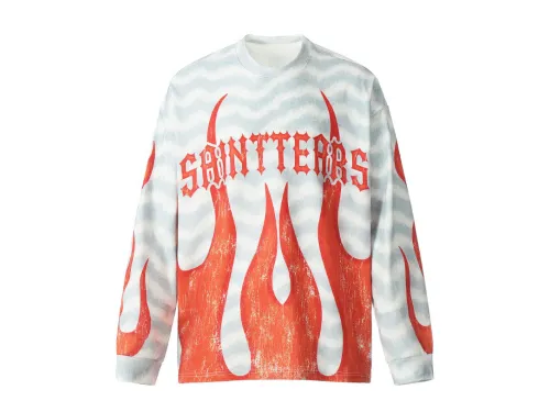 Saint Mich@el Tears Fire Full Print Long Sleeve