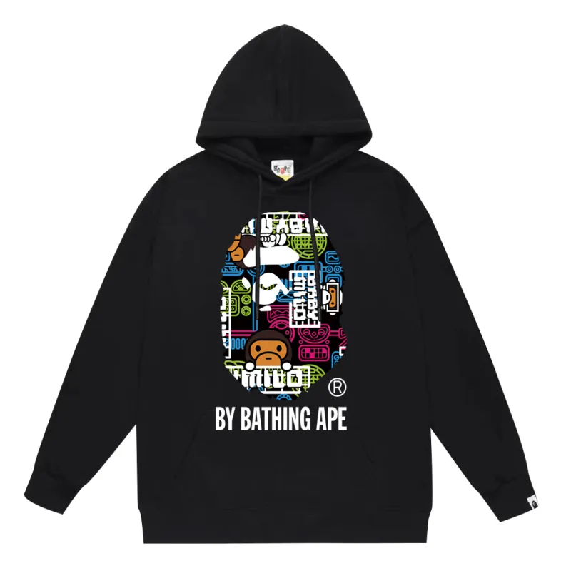 BAPE Ape Head cartoon graphic print hoodie