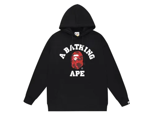 BAPE classic lettered Ape Head logo hoodie