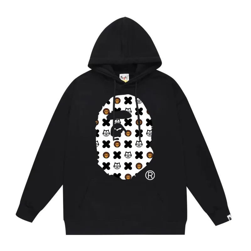 BAPE Ape Head cartoon graphic print hoodie