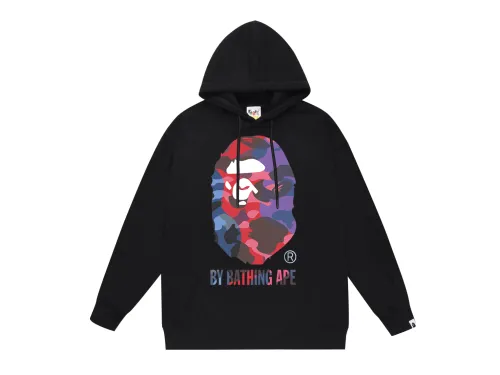 BAPE classic Ape Head logo graphic hoodie