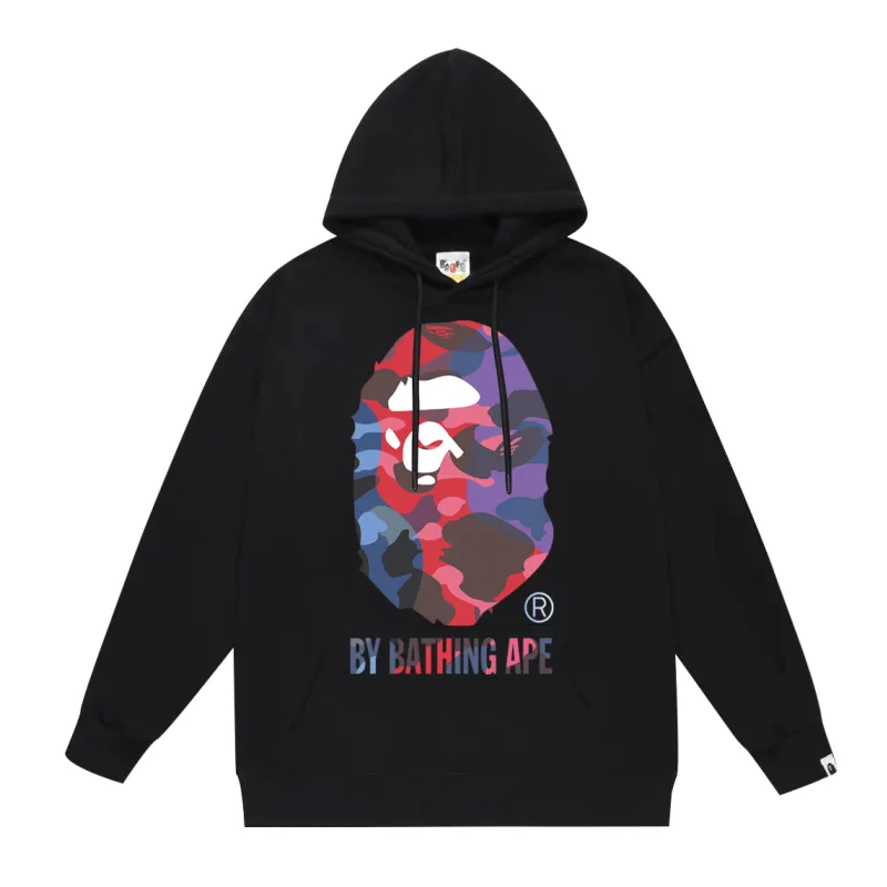 BAPE classic Ape Head logo graphic hoodie