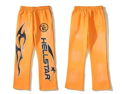 Hell$tar Studios Fire Orange Hoodie pants