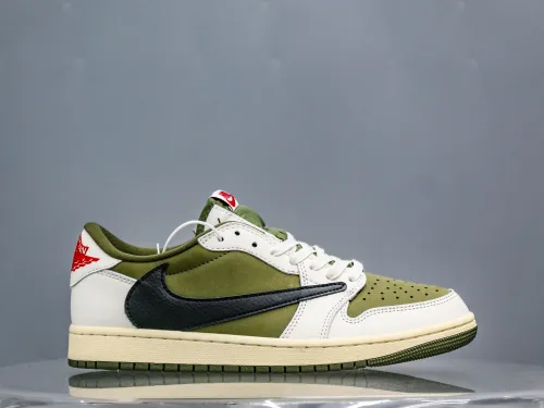 Travis Scott x Air Jordan 1 ' Medium Olive' (A2 Batch)