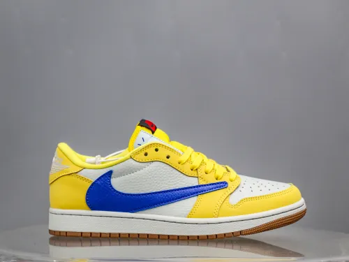 Travis Scott x Air Jordan 1 Retro Low OG SP “ElkinsCanary Yellow”（A2 Batch)