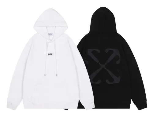 Off-White 24SS new embroidered scythe and arrow loose-fit hoodie