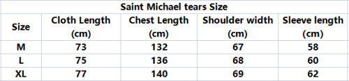 Saint Mich@el tears washed distressed salt-treated 400g heavy-weight vintage terry hoodie