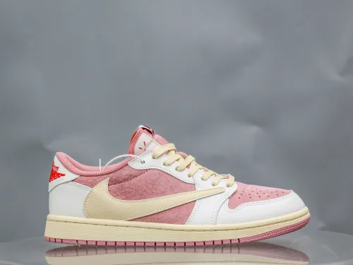 Travis Scott x Air Jordan 1 Low OG Shy Pink 2025（A2 Batch)