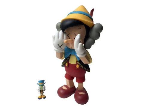 Kaws x Pinocchio & Jiminy Cricket  2010 27cm
