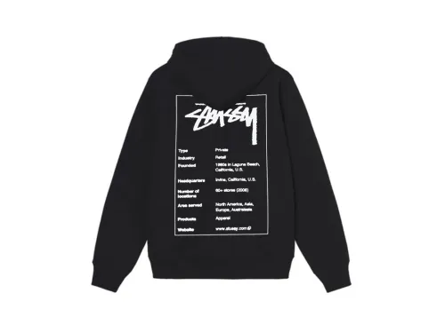 Stu$$y tag graphic print hoodie