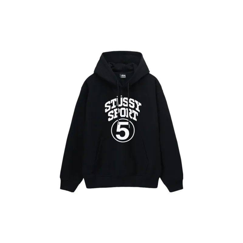 Stu$$y FW24 SPORT letter graphic print hoodie