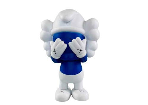 Smurf KAWS Figure