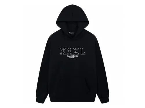 Balenciag* XXXL Est 1917 Logo Hoodie
