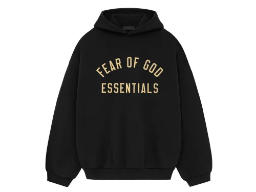 FEAR OF GOD ESSENTIALS 24FW letter print hoodie.