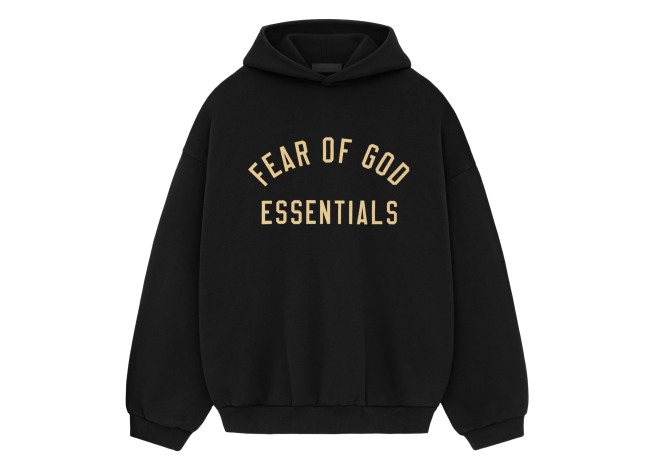 FEAR OF GOD ESSENTIALS 24FW letter print hoodie.